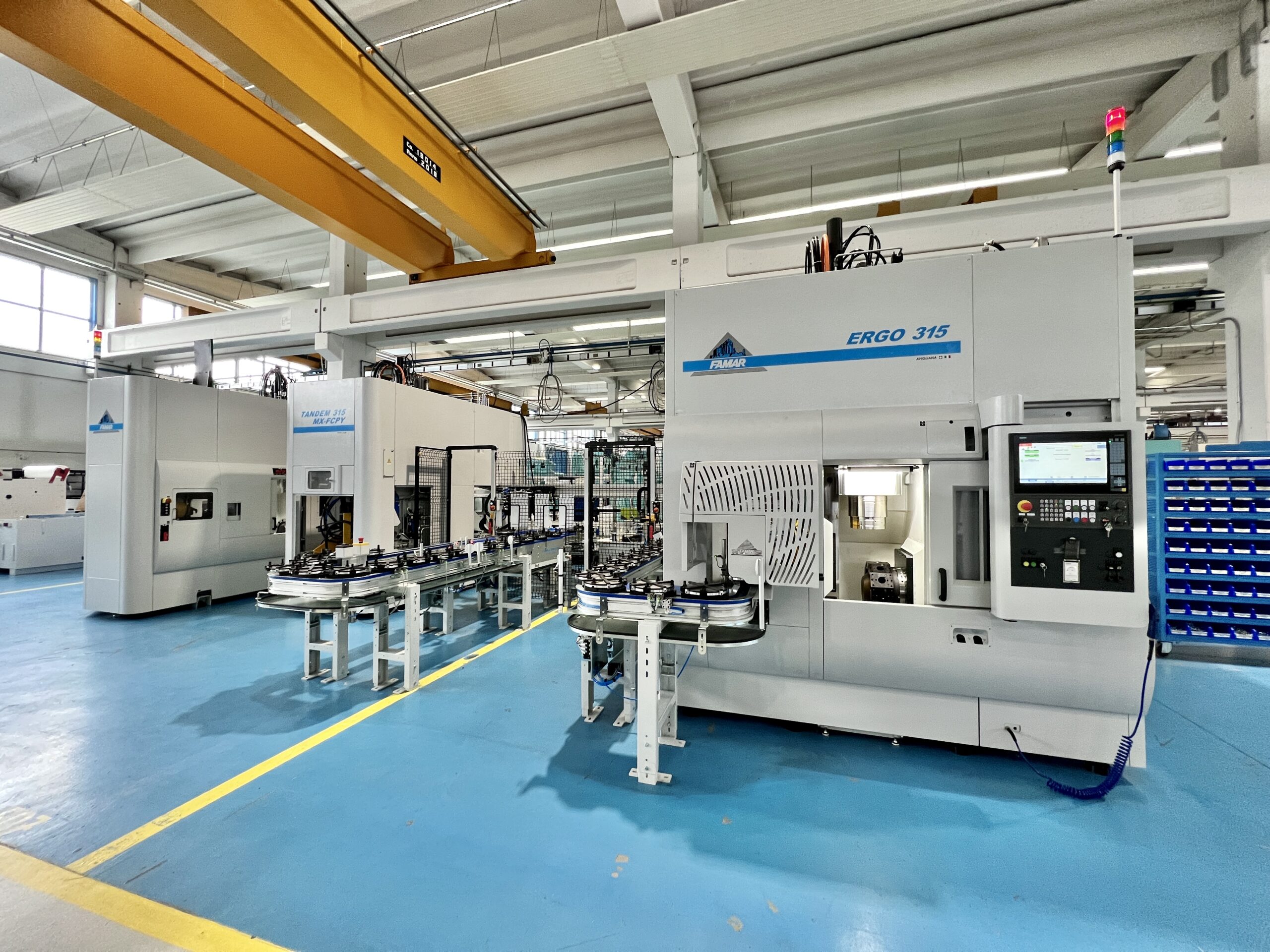 Famar CNC Lathes on the factory floor
